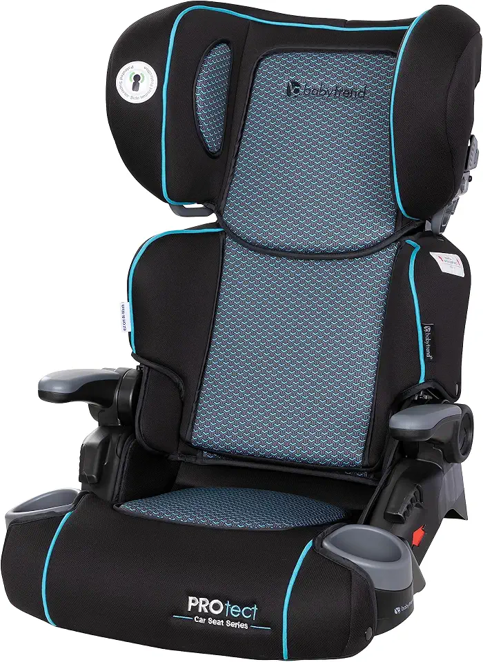 Baby Trend PROtect 2-in-1 Folding — Packing a high-back seat into a bag rather than carrying it loose.