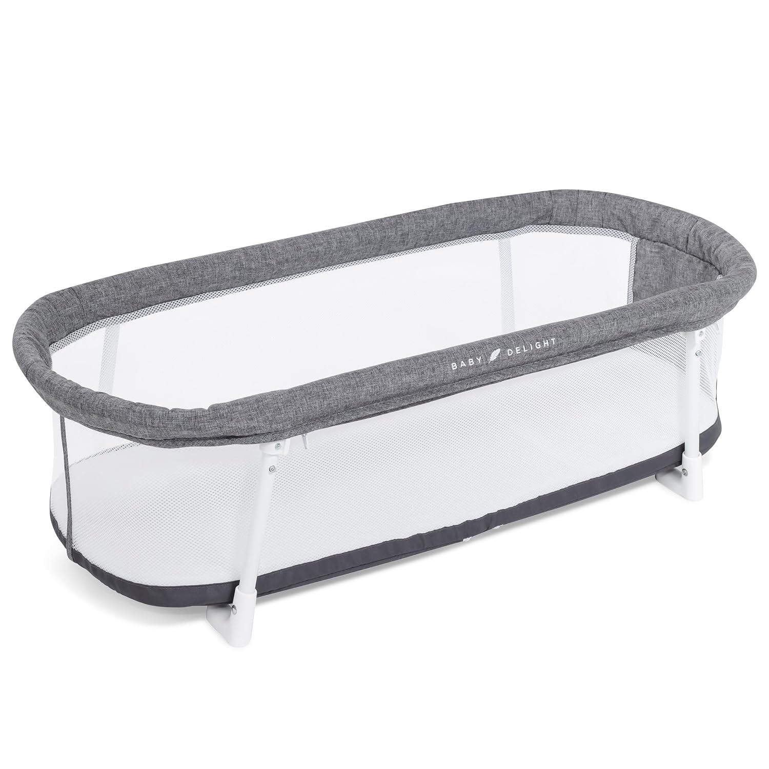Baby Delight Snuggle Nest Bassinet — The cheapest bassinet here, and the most portable of the six.