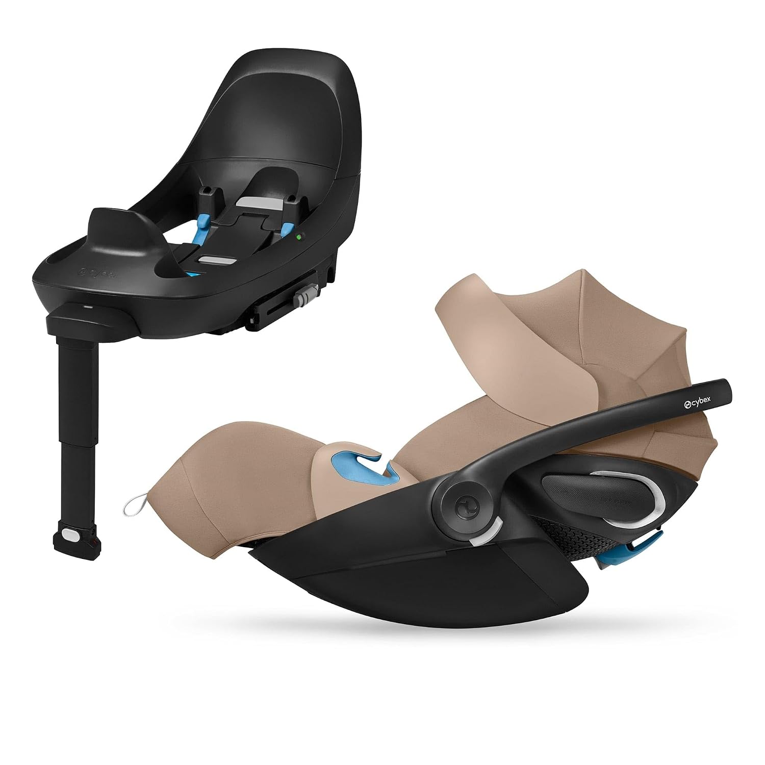 Cybex Cloud G Pro — A load-leg base, on a brand UPPAbaby supports.