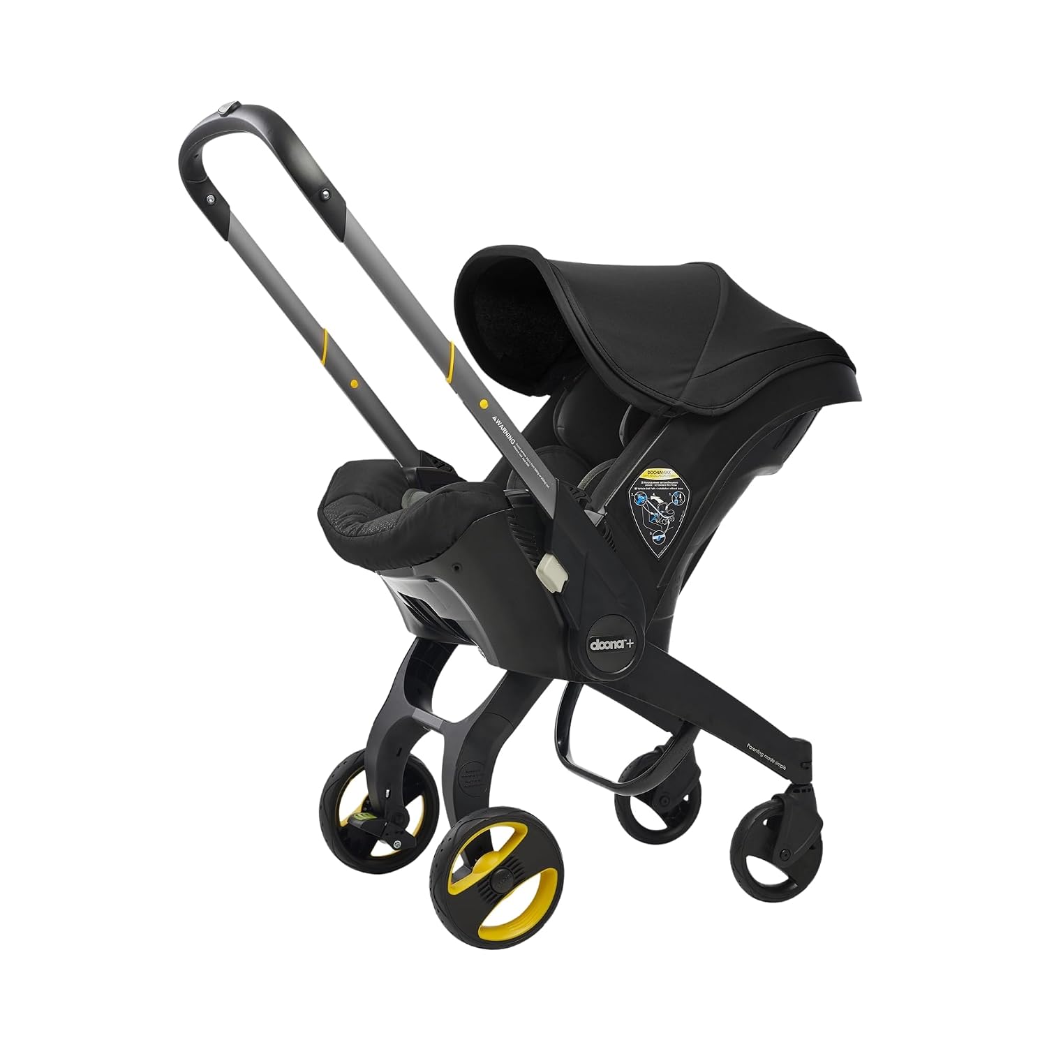 Doona Car Seat & Stroller — Not carrying a second piece of equipment.