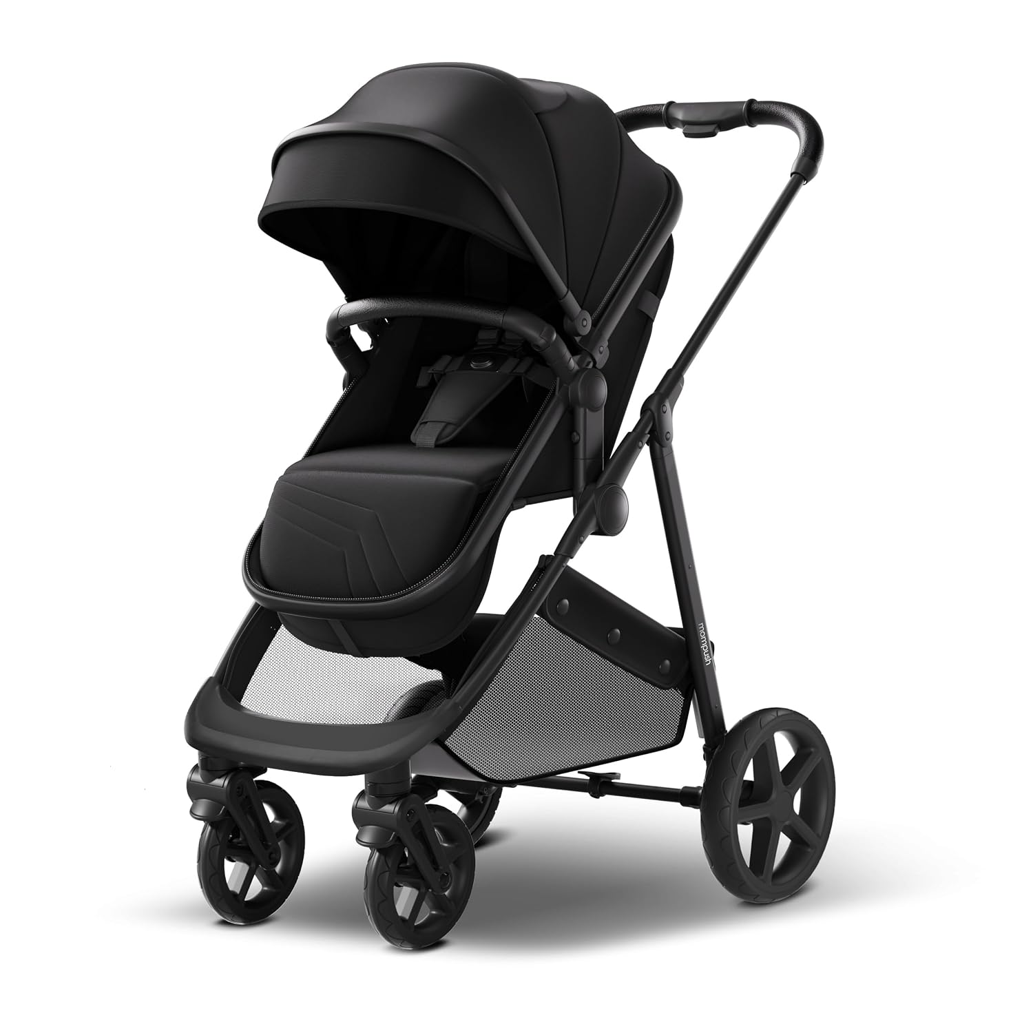 Mompush Wiz 2-in-1 — The stroller for decision 3 — a seat that lies flat and faces you.