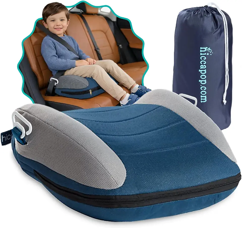 UberBoost Inflatable — The lightest way to keep a child properly belted away from home.